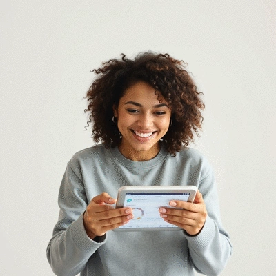 Person successfully selling items online