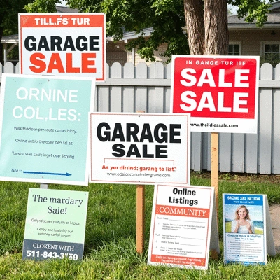 Image illustrating effective garage sale advertising strategies